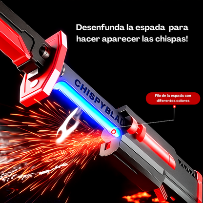 Espada LED con Chispas y Humo