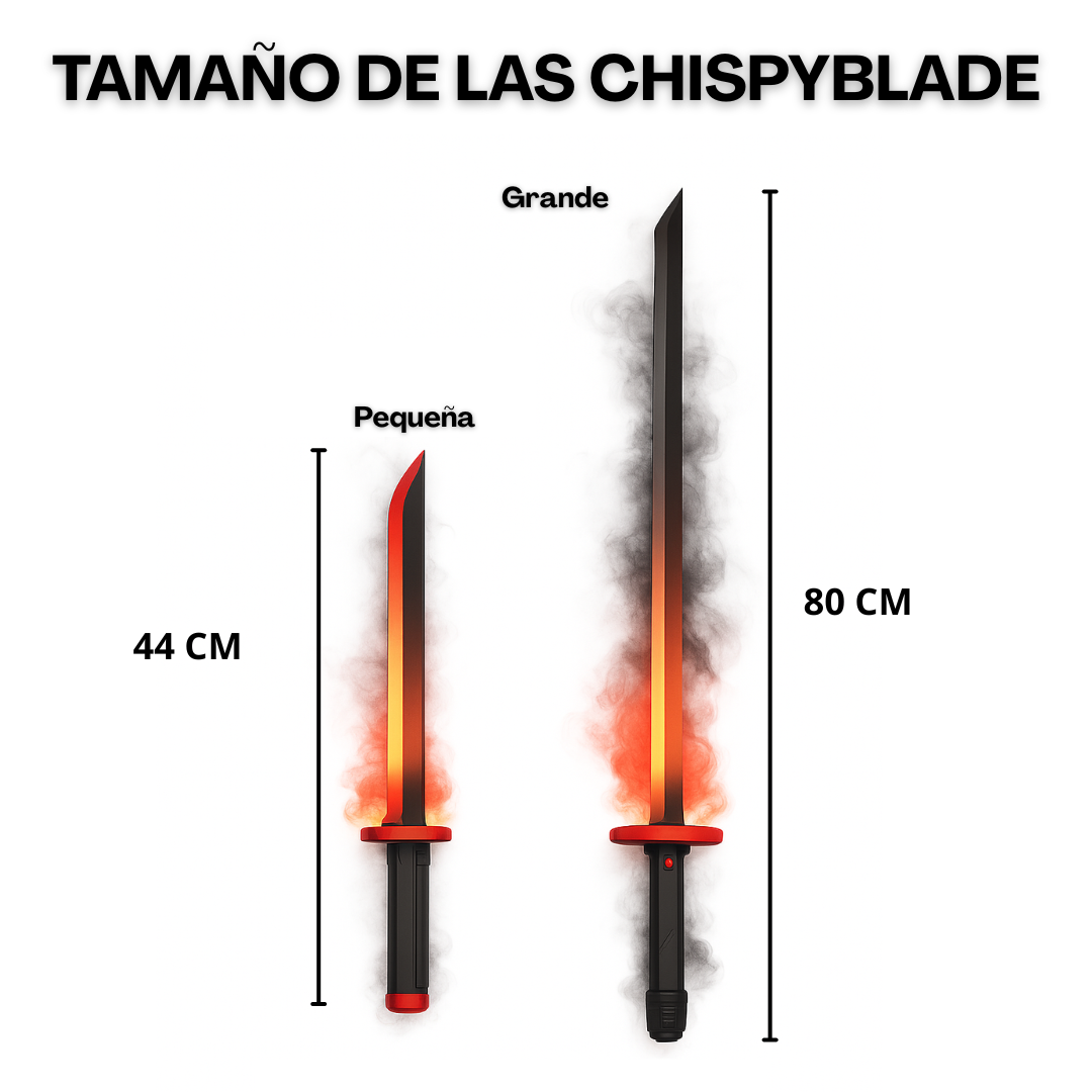 Espada LED con Chispas y Humo